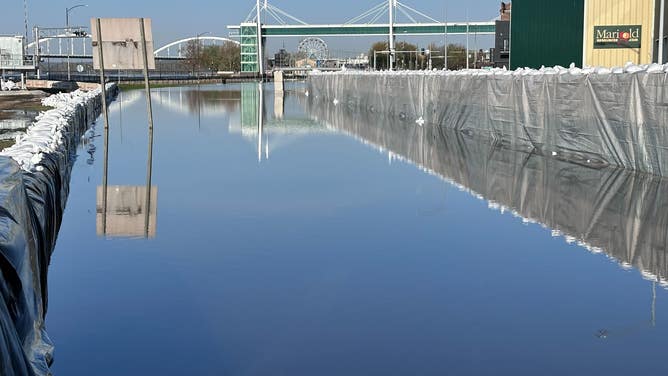 Flooding in Davenport, Iowa.