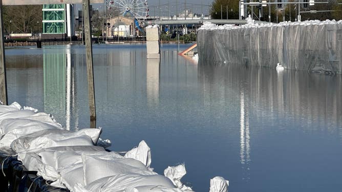 Flooding in Davenport, Iowa.