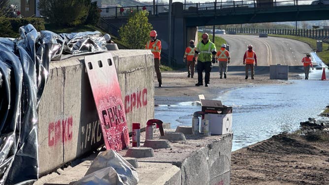 Flooding in Davenport, Iowa.