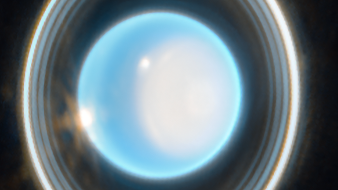 Going, Going, Gone: Hubble Captures Uranus's Rings on Edge | HubbleSite