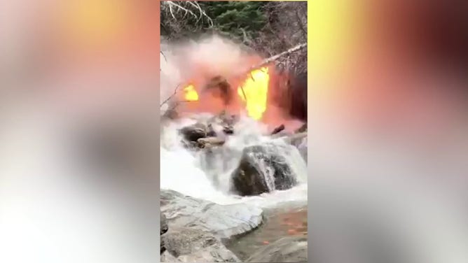 The explosives are set off.