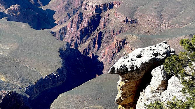 The deep canyon carved by the Colorado River is seen at Grand Canyon National Park in Arizona during the spring of 2023.