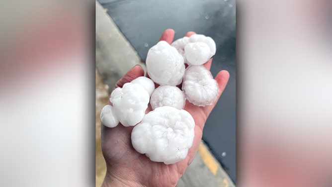 Hail in Chicago area