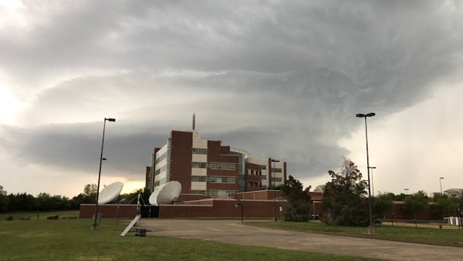 Supercell thunderstorm over Norman, OK