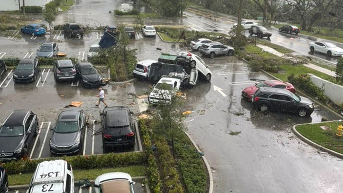 Tornado damages homes, flips cars in Palm Beach County