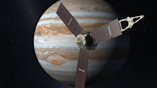 The Juno spacecraft.