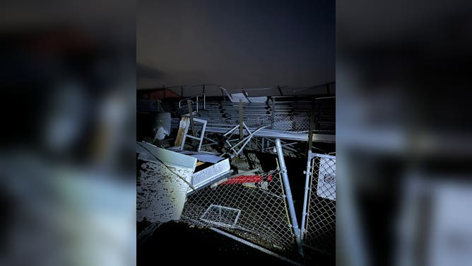 Lewistown High School Tornado Damage