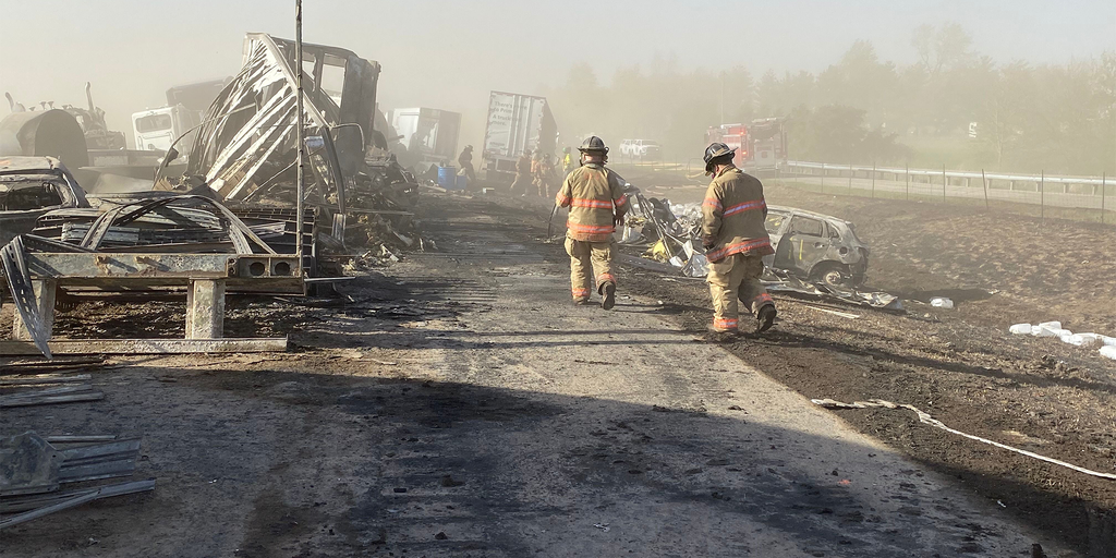 7 Dead, Dozens Injured After Dust Storm Leads To Massive Fiery Pileup ...