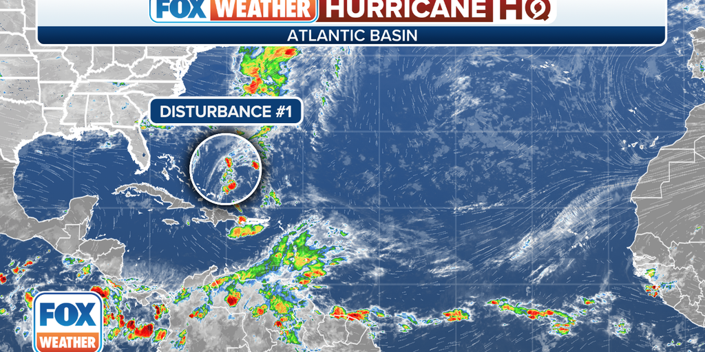 Atlantic tropical disturbance northeast of the Bahamas not expected to