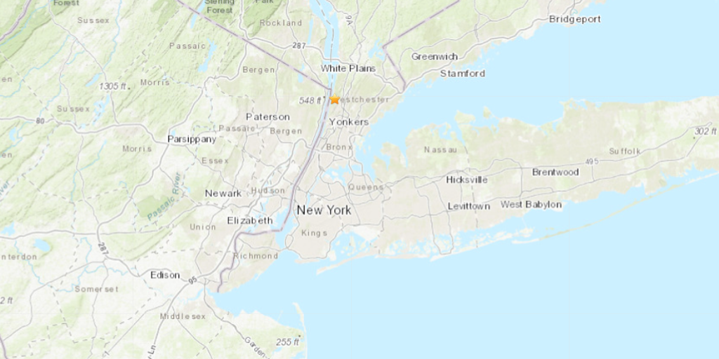 Small earthquake rattles New York City area