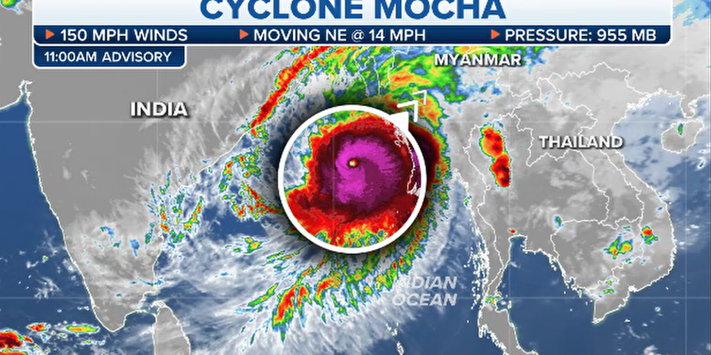 Cyclone Mocha Quickly Intensifies Forward Of Devastating Landfall In ...