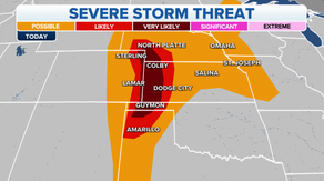 Severe weather threat increases in Plains as storms deliver soaking rain to drought-stricken region