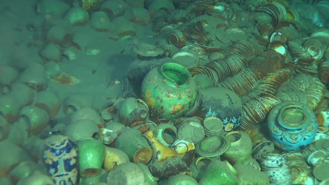 Ancient shipwrecks filled with porcelain treasure discovered in South China Sea