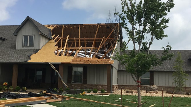 Survey crews from the National Weather Service in Norman, OK have found EF1 damage southeast of Cole.