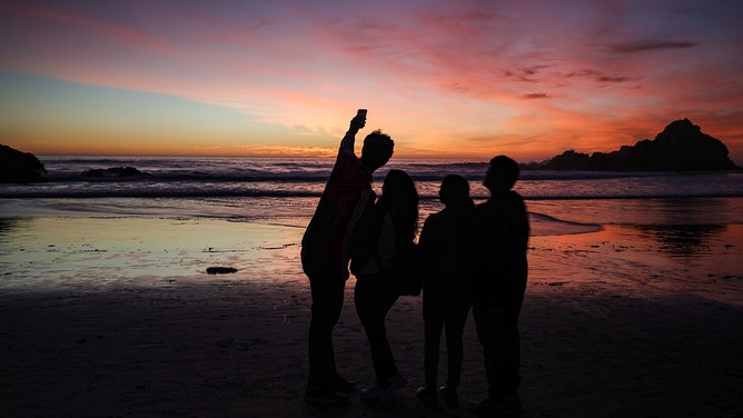 Sunset at Big Sur of California