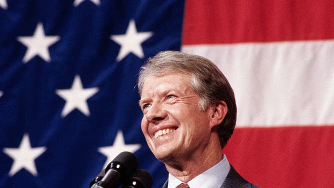 President Jimmy Carter at Podium