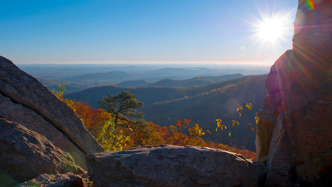 FILE - A view out over the piedmont from Skyline Drive on a Fall day in the Shenandoah National Park in Virginia November 5, 2016.