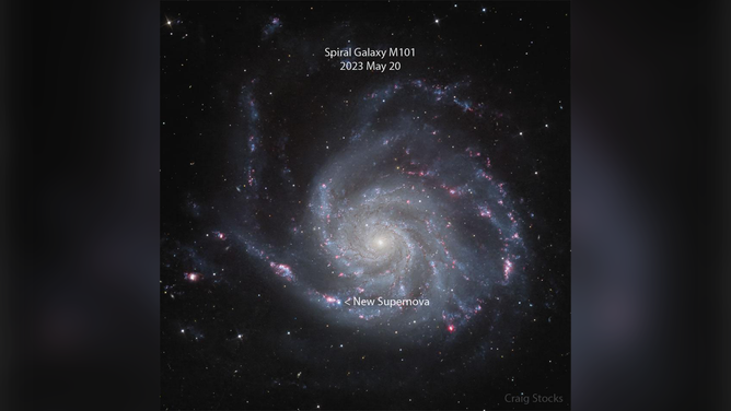 A supernova, dubbed SN 2023ixf, was discovered by Japanese astronomer Koichi Itagaki on May 19, 2023.