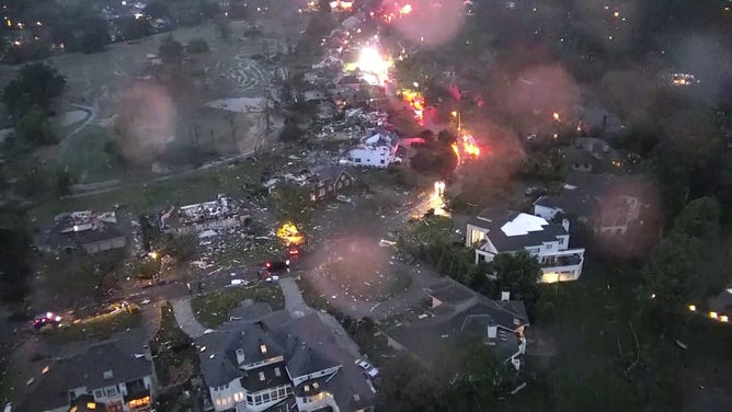 Virginia Beach tornado destruction captured on drone footage