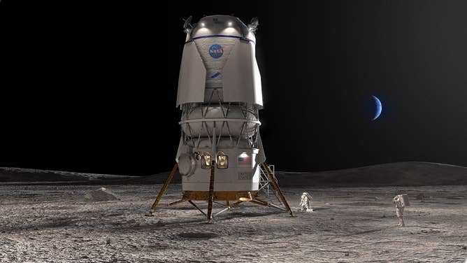 Artist’s concept of Blue Origin's Blue Moon lander.