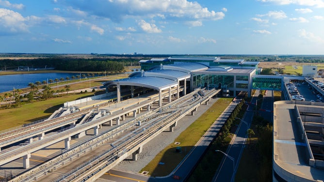 Brightline train facility in Orlando