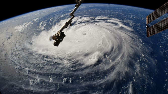 FILE - Hurricane Florence photographed from the ISS on September 10, 2018.