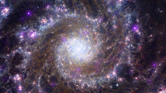 Messier 74 is a spiral galaxy