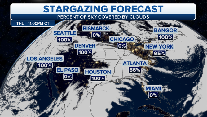 Stargazing forecast for Thursday, May 4 at 11 p.m. CT.