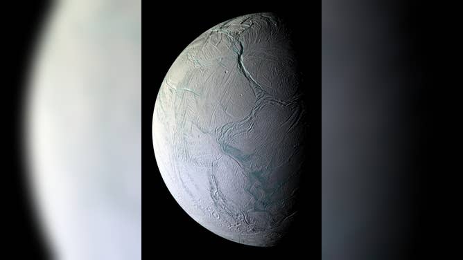 NASA captured a photo of the surface of Enceladus