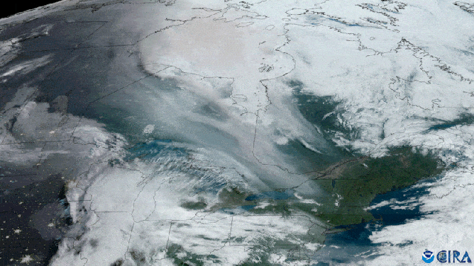Smoke from Alberta pours into Northeast