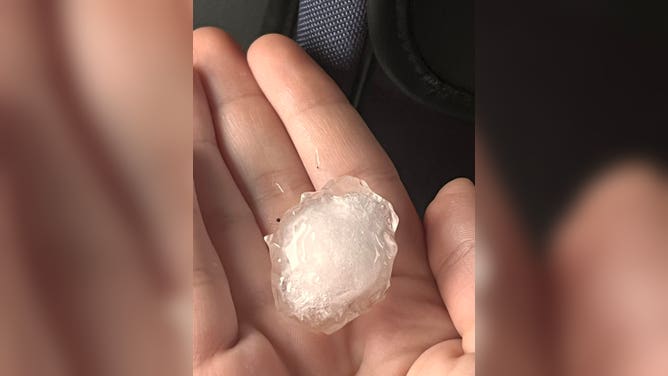 Rochelle hail on Friday