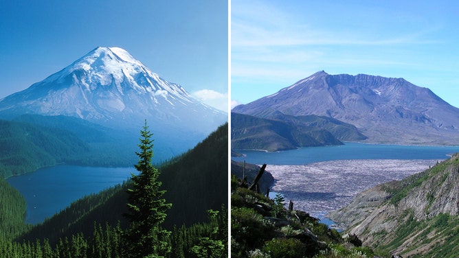 Mt. St. Helens Before/After