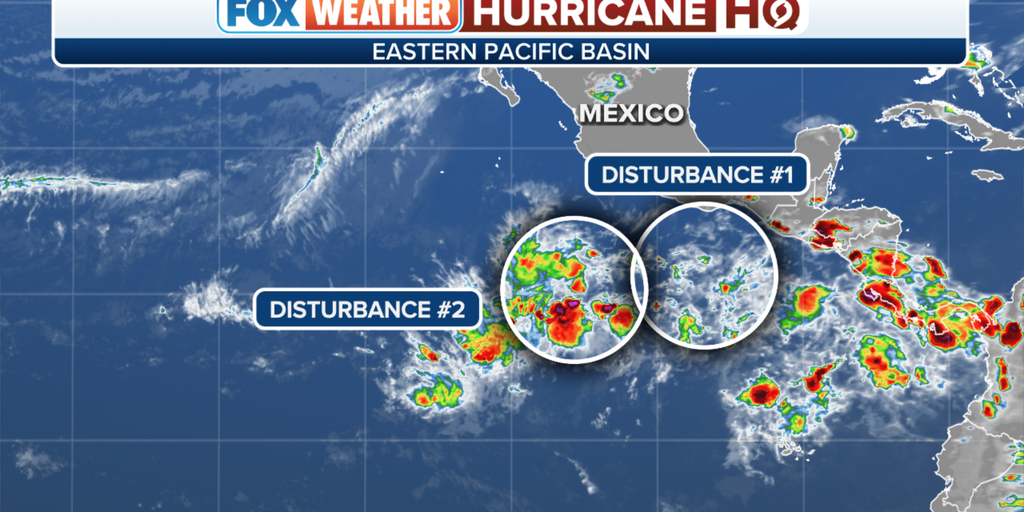 Two areas of possible tropical development being monitored in Eastern