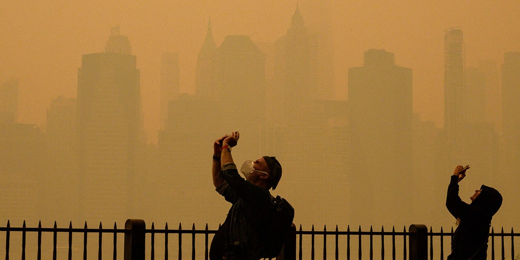 Yankee Stadium looks like Mars as wildfire smoke smothers NYC