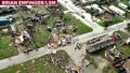 Drone video shows 'significant damage' moments after tornado rips through Texas town