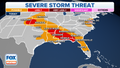 Deadly severe weather outbreak continues, threatening millions of Americans across Southeast, Plains