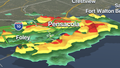 Flash Flood Emergency prompts water rescues in Pensacola, Florida as a foot of rain falls in hours