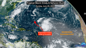 Bryan Norcross: Cindy is weakening as Saharan dust pushes over the tropical Atlantic