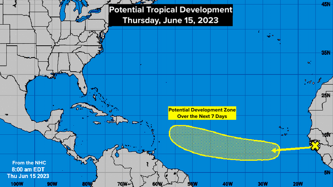 The National Hurricane Center is tracking a wave off the coast of Africa with a 20% chance of development in 7 days.