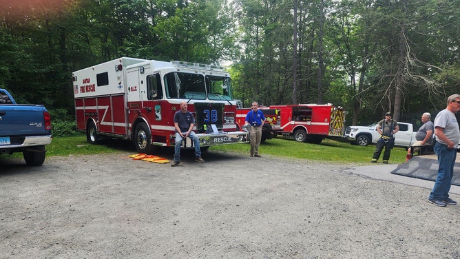 Firefighters rescue dog that jumped 34 feet from tower in Connecticut state park