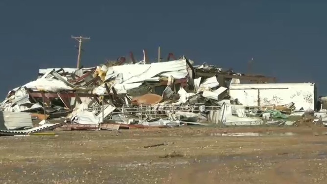 Damage in Perryton, Texas. June 15, 2023.