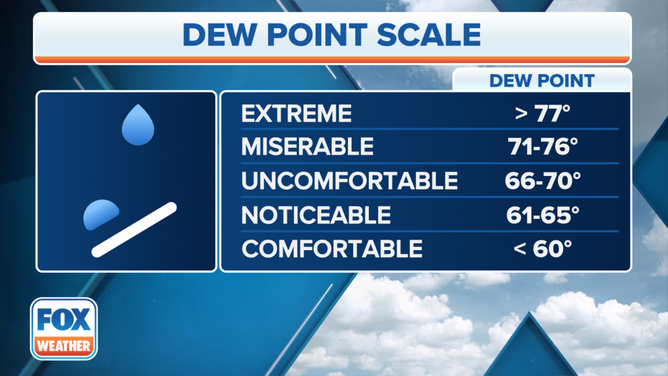 Dew Point Scale