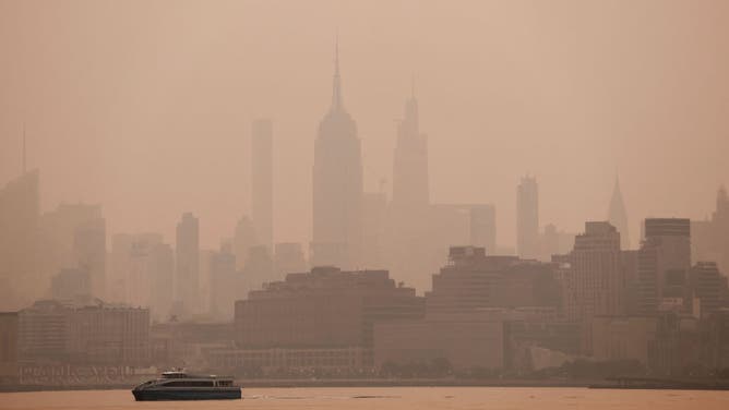 Smokey Sunrise in New York City