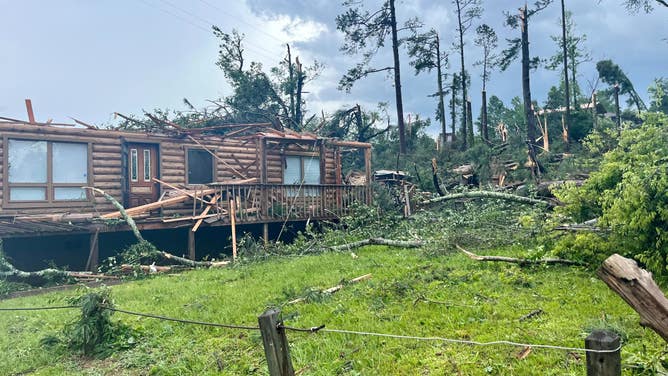 Tornado damage in Alabama