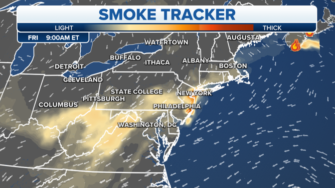 Smoke tracker for Friday, June 2 at 9 a.m. ET.