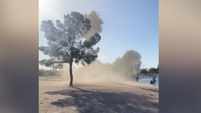 Dust devil filmed by Tyler Maio in Tucson, Arizona.