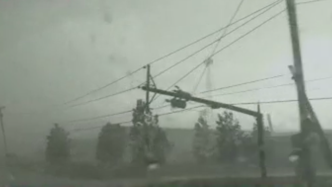 Damage in Texas. June 15, 2023.