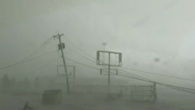 Damage in Texas. June 15, 2023.