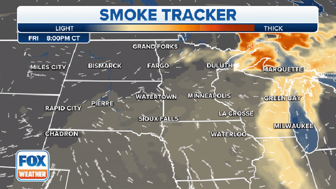 More Canada wildfire smoke will move into the U.S. over the weekend.