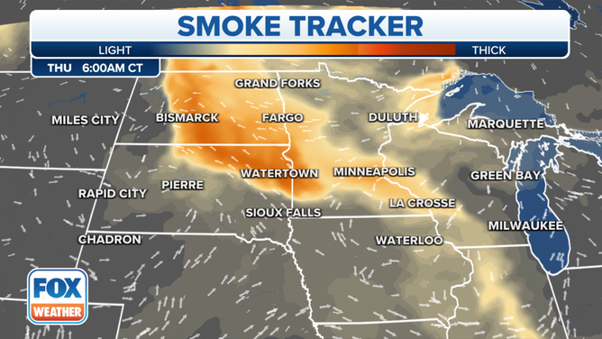 FOX Forecast Center is tracking smoke in the Upper Midwest later this week.